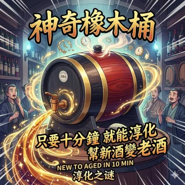 華康遠紅外線研發團隊改良遠紅外線神奇橡木桶的酒品的狀態，讓醇化反應不還原的新技術！